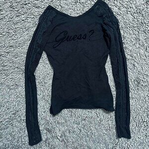 Y2K Glam Grunge Guess Long Sleeve Size M